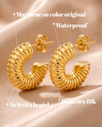 Pendientes Relieve Áureo