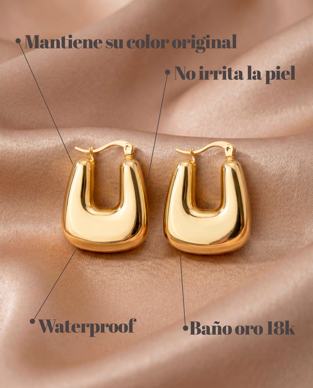 Pendientes Abba Hoop