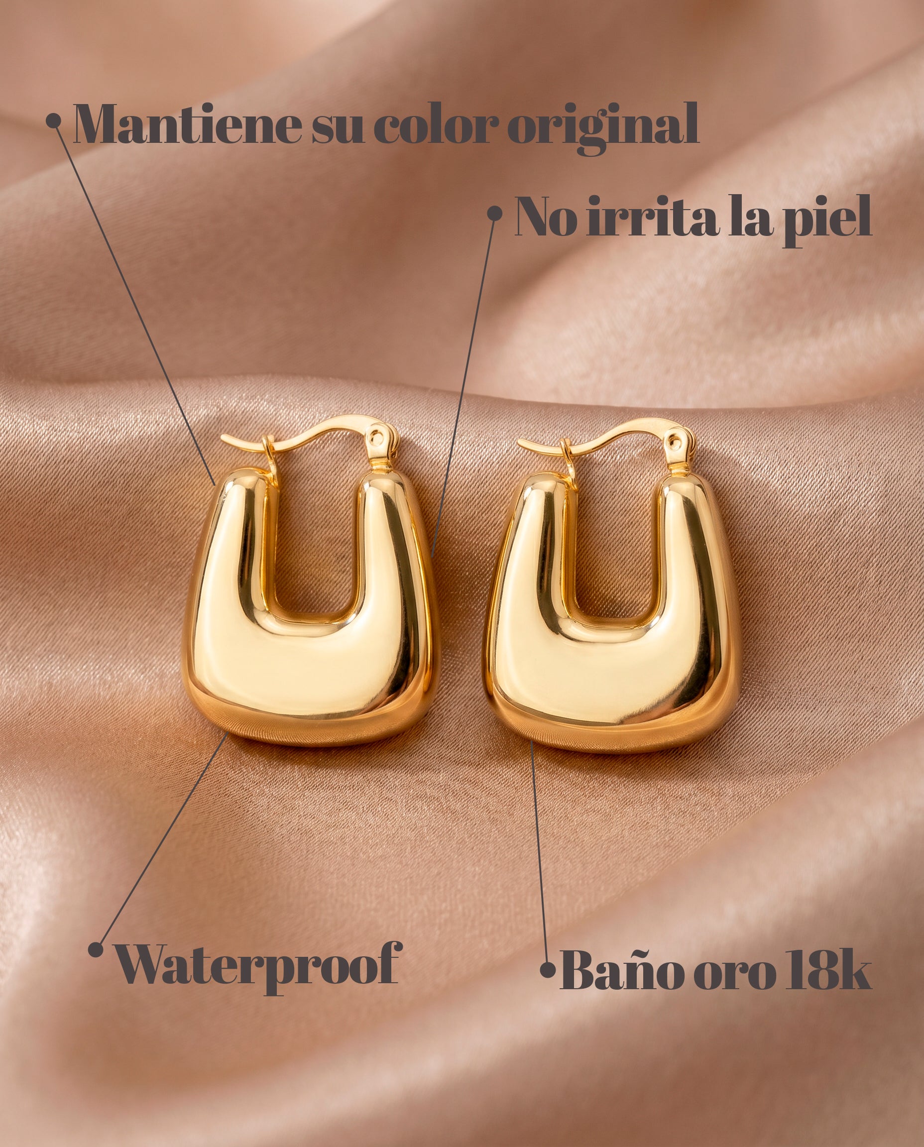 Pendientes Abba Hoop