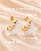 Pendientes Marfil Mediterráneo
