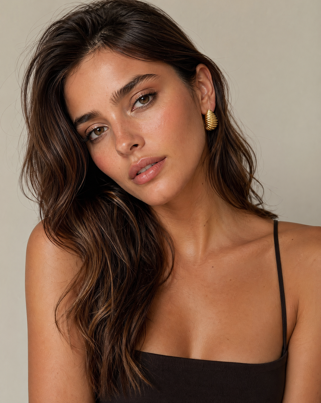 Pendientes Ondas de Oro