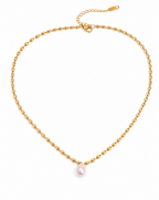 Collar Perla Brillo