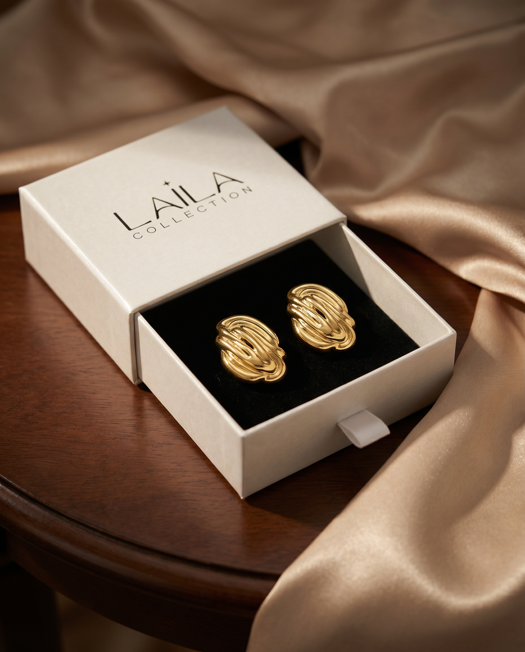 Pendientes Golden Ripple