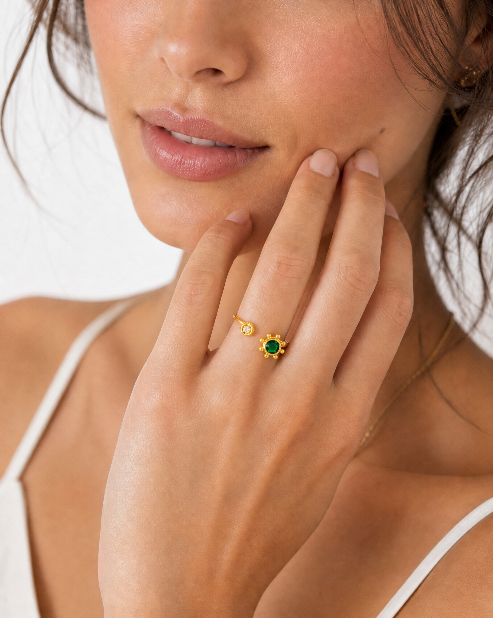Anillo Solis Malaquita