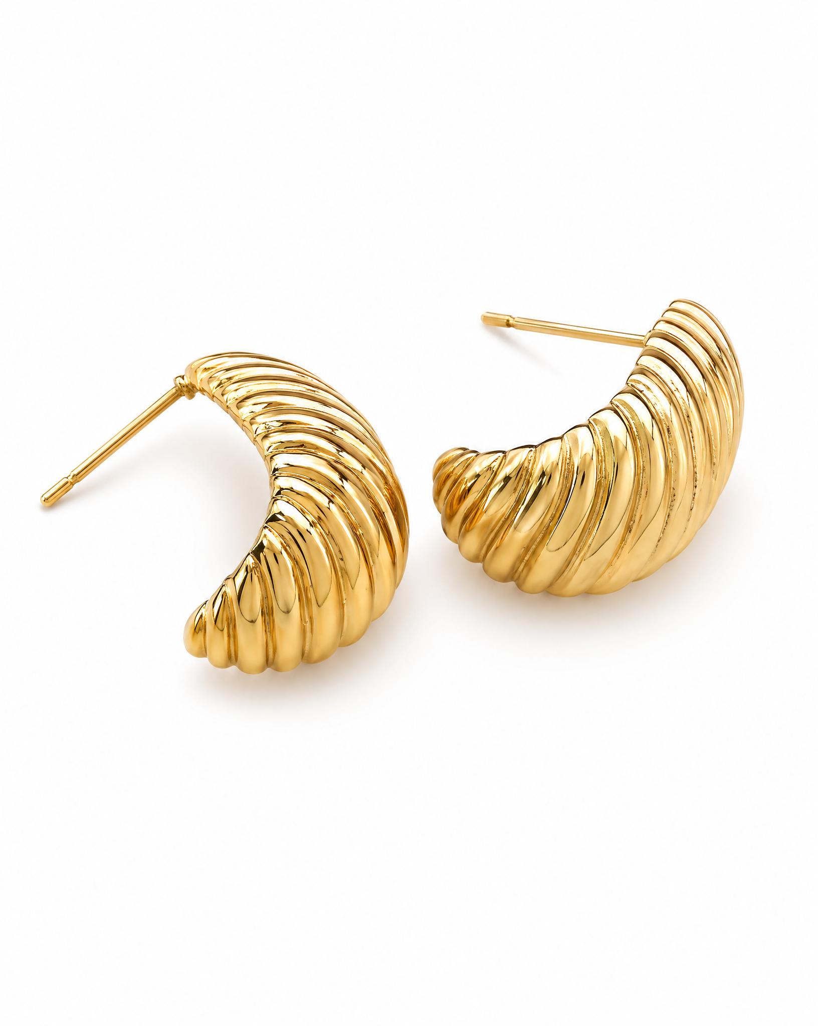 Pendientes Ondas de Oro