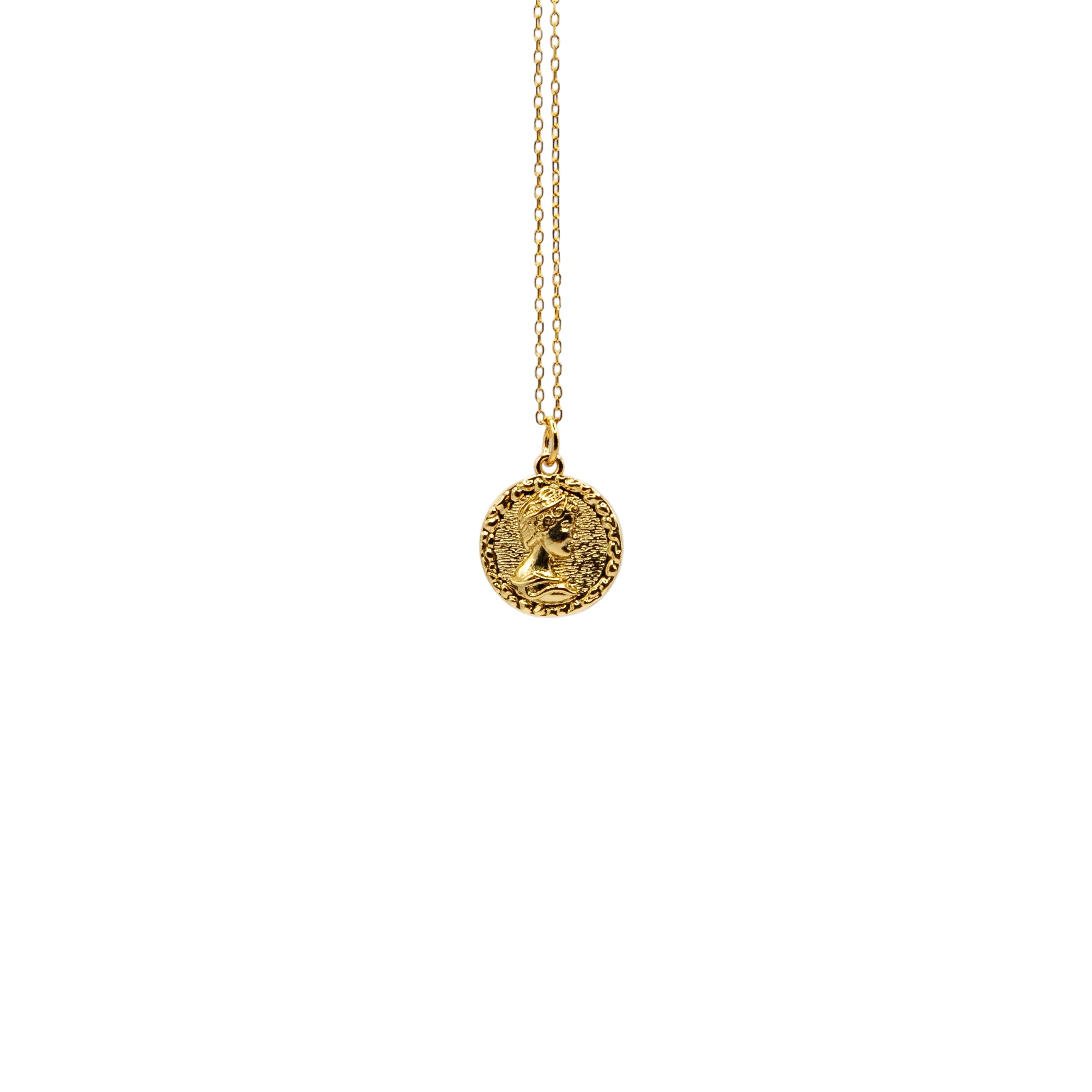 COLLAR CHANCE (moneda oro) 45 cm